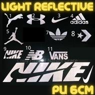 STICKER BAJU LIGHT REFLECTIVE  ( PU ) MATERIAL STIKER BAJU IRON ON / HEAT PRESS