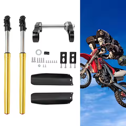 29 Inch Front Fork Suspension for 110cc 125cc Pit Dirt Bike, 45/48mm Triple Tree Clamp Shock Absorbe