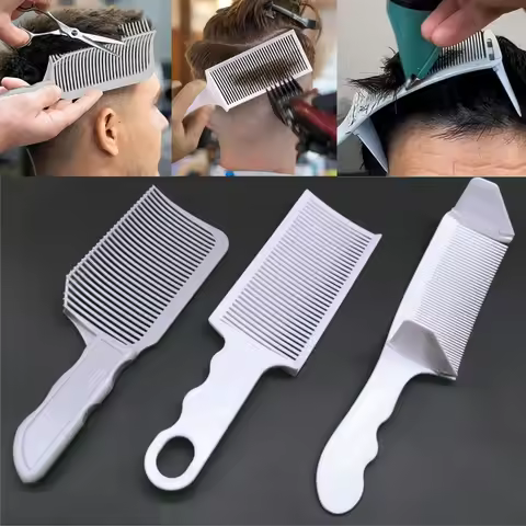 1/2/3Pcs Barber Hair Comb Kit Flat Top Hair Cutting Fading Stying Fade Comb Men Fade Brush Salon Hai