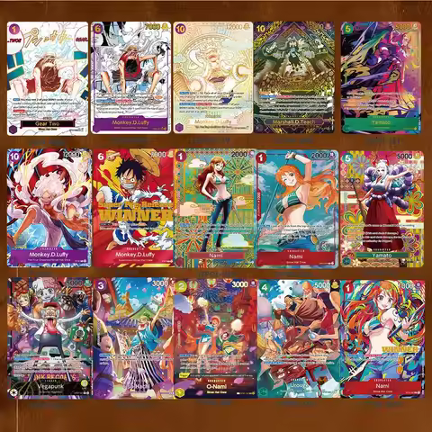 One Piece OPCG Anime Card English Version Nami/Luffy/Yamato/Urouge/Vegapunk Proxy Cards Collection G