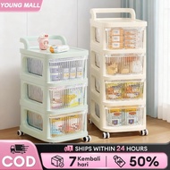 Multi-Layer Drawer Cabinet Stroller Trolley Cart Organizer With wheels Trolley Rack Storage Rack Tro