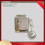 airpods case airpods pro 2 case Electroplating blush smiley face for AirPods Pro case creative Apple 2/3 generation headphones cartoon soft shell women's AirPods Pro2 fun AirPods3