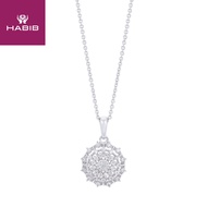 HABIB Diamond Pendant Necklace in 375/9K White Gold 265121022(N)