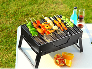 “SG SELLER" Charcoal Grill Portable Backpack Stainless Steel BBQ Grill Table Top Collapsible Barbecue Grill for Small Patio and Backyard Foldable Outdoor Accessories for Camping Picnic Beach
