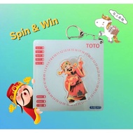 4D TOTO Spinning Keychain Singapore (TOTO)