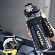 Large Capacity Fitness Sports Water Cup Large Capacity Plastic Straw Cup Household Plastic Cup