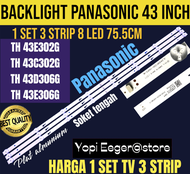 BACKLIGHT TV LCD LED PANASONIC 43 INCH TH43E302G TH 43C302G TH 43E306G TH 43D306G BACKLIGHT TV PANAS