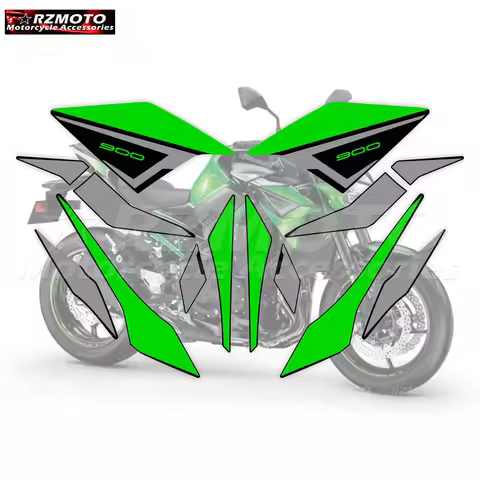 compatible Z900 Z 900 ZR900-F ZR900F Motorcycle Accessories Fairing Sticker Whole Car Sticker Kit