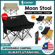 UtanKingTM Foldable Moon Stool Outdoor Camping Chair Fishing Picnic Hiking Chairs Beach Kerusi Lipat Kerusi Perkhemahan