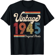 Men's cotton T-shirt 1945. Vintage 1945 Birthday Gift Men Women. Born Made 1945 T-Shirt