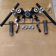 STANG JEPIT ADJUSTABLE M'BIKERS YAMAHA NMAX-155 OLD PAKETAN BLACK DIAMOND BEST QUALITY LET"S ORDER &