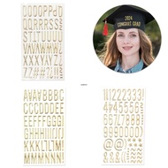 CUY Gold Glittering Number Letter Sticker 3D Metallic Letter Sticker for Scrapbooking Large Letter S