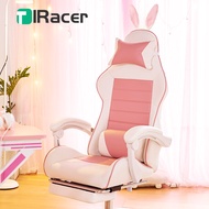 T1Racer pink girl Computer chair home back chair dormitory gaming chair ergonomic chair student seat office chair comfortable sedentary gaming chair ergonomic chair