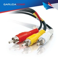 ILLUPRO Cable 3 RCA to 3 RCA 3 meters Cable RCA 3 to 3m Cable RCA Video AV 3meter Cable