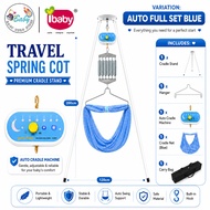 I-Baby Cradle Lite Rangka Buai Bayi | IBaby Travel Spring Cot Portable Stand Auto Manual 18kg