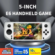 ⭐⭐⭐E6 Handheld GAME Console Portable Video Game Support 5-inch IPS 60Hz Screen Retro Gamebox Support PSP PS1 N64 15000 Games