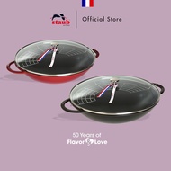 STAUB® Specialty Cast Iron Wok with Glass Lid 37 cm - Made in France