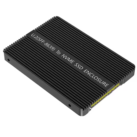U.2 to NVME Adapter 2.5inch Metal Case SFF-8639 PCI-E U2 to M2 M Key Riser Board + Enclosure Socket 
