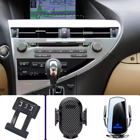 Car Phone Holder For Lexus RX RX270 RX350 450 2009 2010 2011-2014 Mobile Phone Mounts Car Wireless C