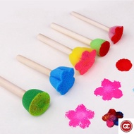 QC 5Pcs Sponge Brush Children Art DIY Painting Tools Baby Drawing Toys Gift