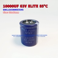 10000UF 63V 85C ELITE SIZE 35X41MM. Blue Capacitor GM1J103MND3541