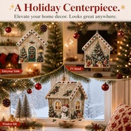 3D Christmas House Diamond Painting Kit, Pearl Art for Adults (Color-D)