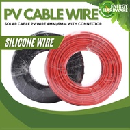1meter Cable Wire Solar Cable Dc PV cable Wire 4mm 6mm DC Connector-Energy Hardware