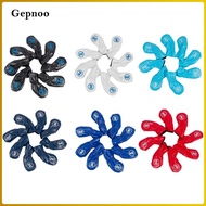 Gepnoo 8x Golf Iron Head Covers Golfer Gift Golf Wedge Iron Protective Headcover PU Golf Iron Headco