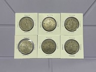 （十角形伍圓76年六枚）香港硬幣英女王伊利沙伯1976年五元Government of Hong Kong Queen Elizabeth ll 1976 $5