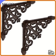 KKGOO Right Angle Frame, Coffee Cast Iron Flower Shaped Right Angle, Durable Right Angle Support Bra
