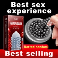 Yomee 10pcs/1box best sex condom with spike for men women ultra thin dotted durex trust condoms ring
