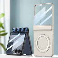 For Samsung Galaxy Flip 7 phone case Flip 7 case film integrated casing rotating bracket Flip 7 anti