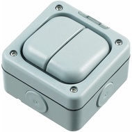 MK Masterseal + K56402RY 10 amp 2-Gang Single-Pole 1-Way Switch