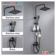 Shower Column Set Hot Cold Mixer 3 Way Tap