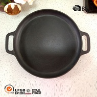 ST/🎀Flat Bottom Pancake Maker Cast Iron Pan with Handle Cast Iron Pan Non-Lampblack Non-Stick Pan Frying Pan Uncoated RX