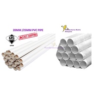 4.5 FEET 20mm 3/4'' / 25mm 1'' PVC ELECTRICAL CONDUIT PIPE / 20mm 3/4'' / 25mm 1'' PAIP WIRING / PAI