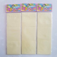 Yellow Post-It 1x3 Square 7.6x7.6 Cm.