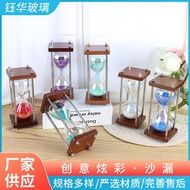 Minutes Timing Hourglass Geometric Shape Creative Retro/Colorful 15 Wooden Frame 30 Hourglass IDCB