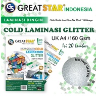 COLD LAMINATION GLITTER 160GSM A4/ 20 Sheets