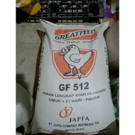 Pakan Ayam Broiler Grower GF 512 Japfa Comfeed 50 Kg