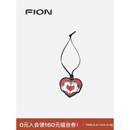 Fion/Fianni Disney Mickey Collaboration Pendant Cute Leather Braided Rope Bag Charm Bag Accessory