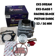 EX5 DREAM/EX5 CLASS 1 RACING BLOCK PISTON SONIC 53MM/56MM HHM RACING