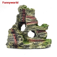 Aquarium Rock Cave Beautiful Landscape Fish Pass Through Aquarium Decoration