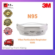 🔥Pelitup Muka N95 🔥3M N95 Vflex Particulate Respirator 9105 (1pcs)