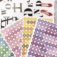 A86 Die-Cut Stickers Diy Letter Decoration
