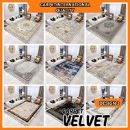 CIQ Crystal Velvet Carpet  DESIGN C / 6xl / 3XL / XL / L / M / Carpet for Living Room / Rugs / Floor