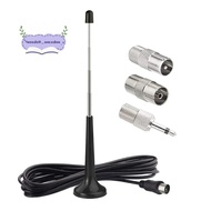 FM Telescopic Antennas for  FM Antennas Indoor FM Radio Antennas with 3 Adapter for Household Digita
