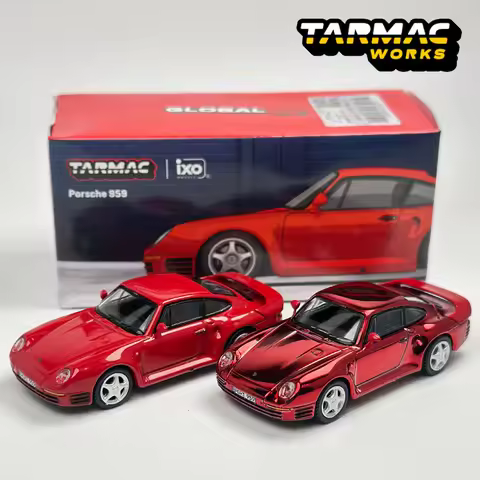 Tarmac Works 1:64 TW Porsche 959 Red Chase alloy car model