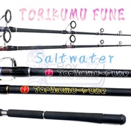 TORIKUMU Fune Saltwater Spinning Rod Jigging Bottom Mekong Kolam Patin Solid Carbon