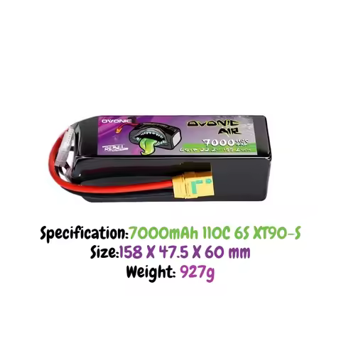 Ovonic Rebel 110C 6S 8S 3600/4200/5300/6000/7000/8000mAh with XT90 plug Lipo Battery for RC Fixed-Wi